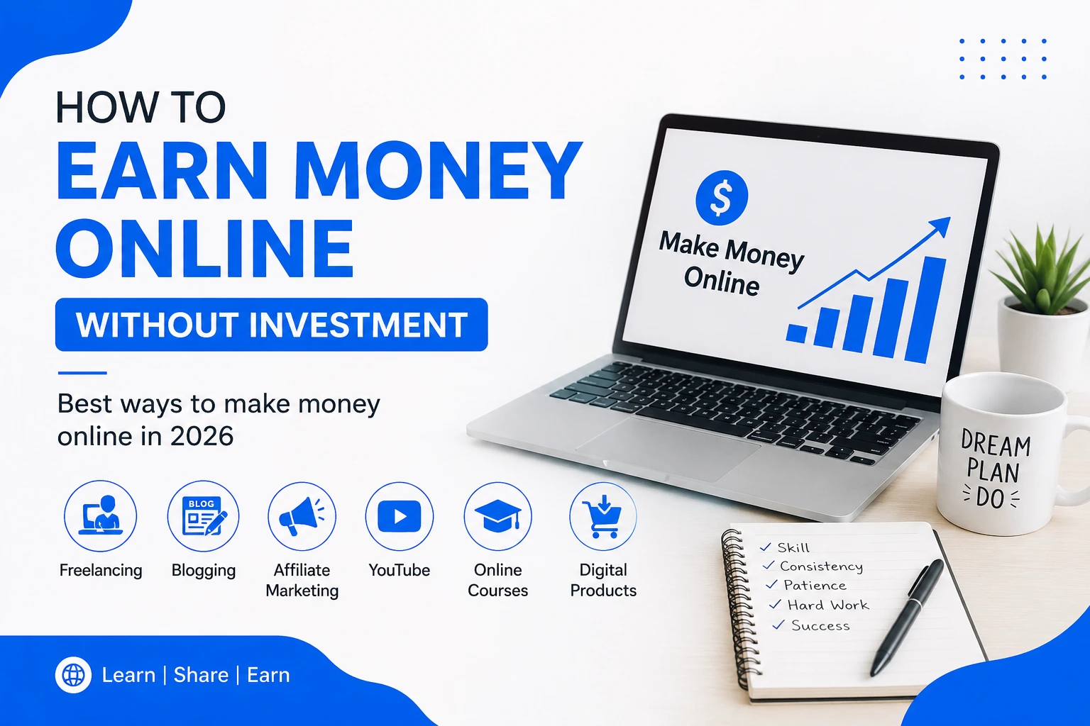 earn money online without investment