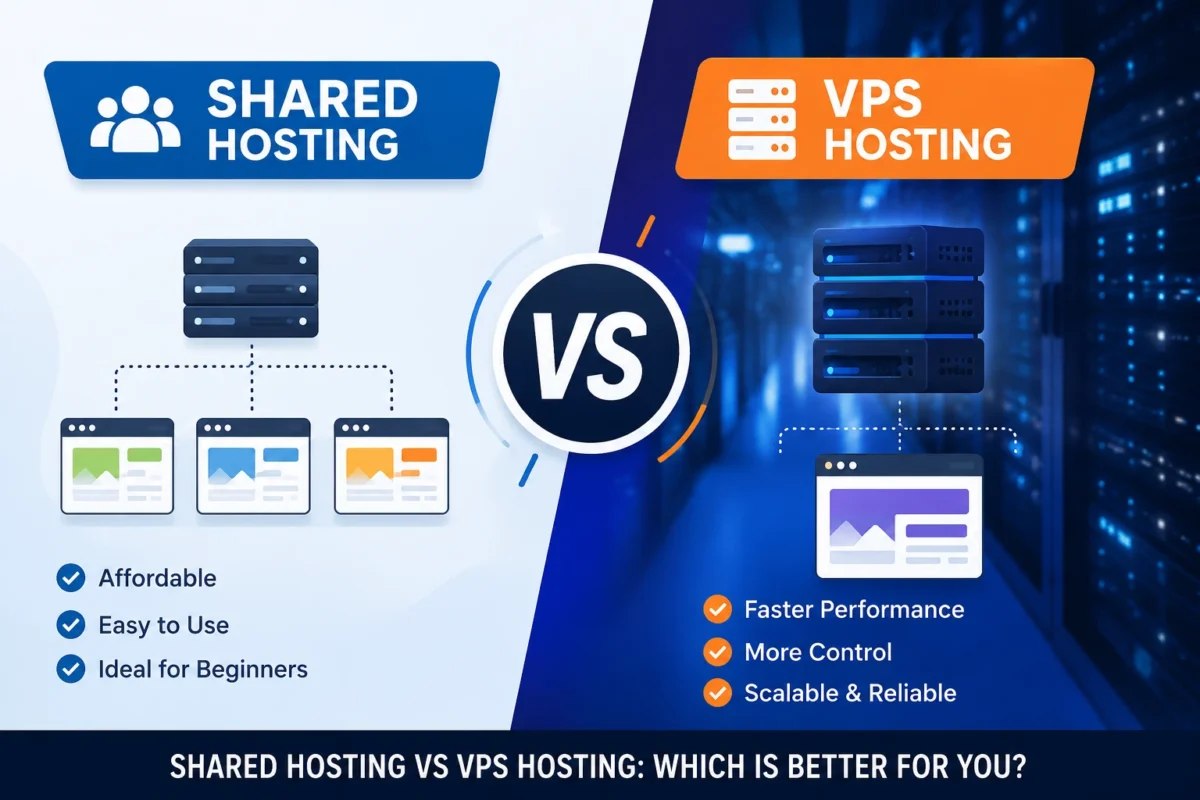 Shared Hosting vs VPS Hosting